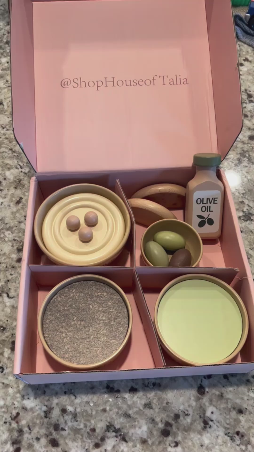 Middle Eastern Mezze Set - Hummus Pretend Play Toy for kids